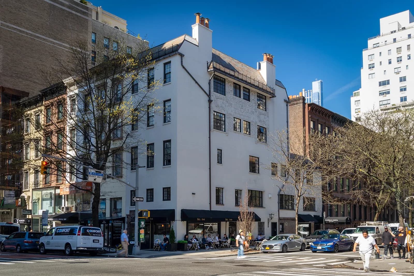 Completed facade restoration at 866 Lexington Avenue