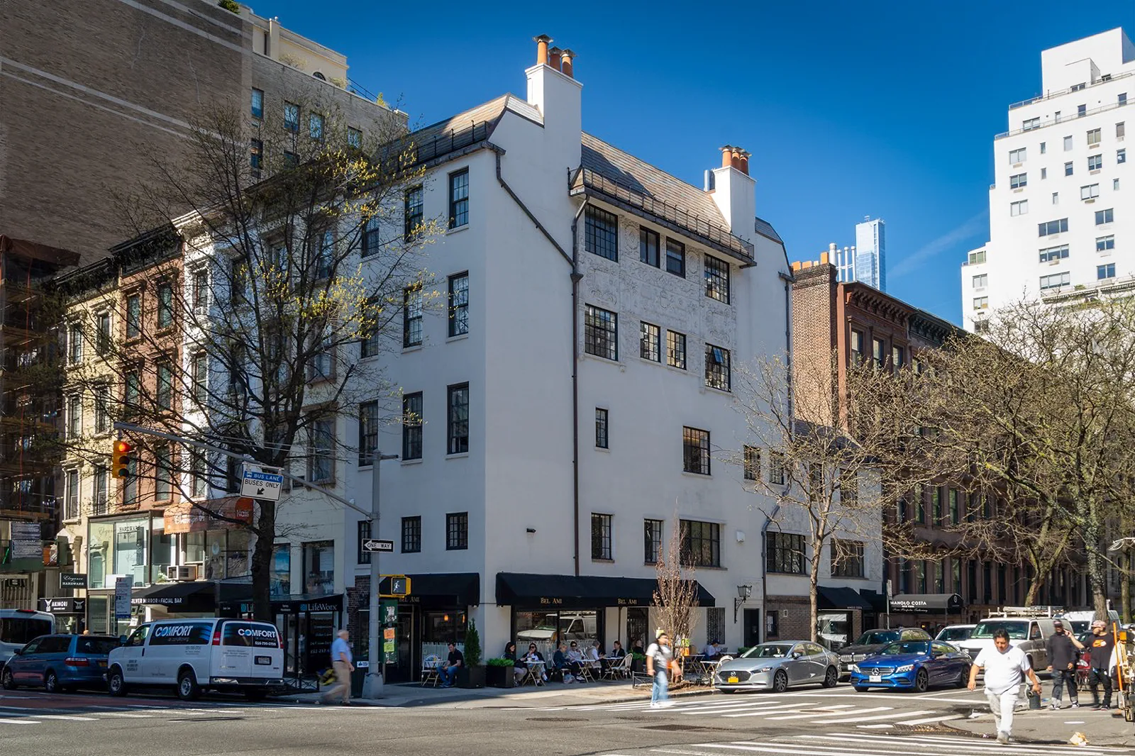 Completed facade restoration at 866 Lexington Avenue
